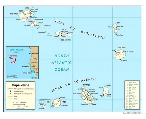 Cape Verde - Map