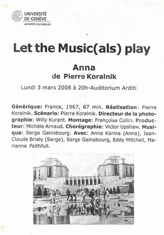 Genève CCU - Ana - Pierre Koralnik 2008